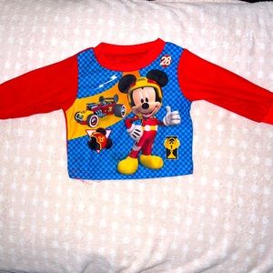 Mickey Mouse Roadster Pajama Top